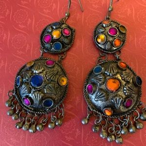 Colorful chunky earrings